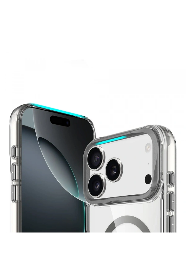 Apple iPhone 17 Pro Kılıf M-safe Şarj Özellikli Airbagli Kamera Standlı Zore Azor Kapak