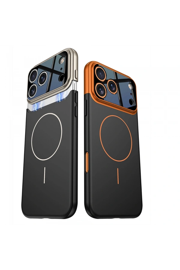 Apple iPhone 17 Pro Kılıf M-safe Şarj Özellikli Çift Parçalı Zore Napoli Kapak