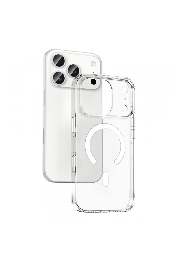 Apple iPhone 17 Pro Kılıf M-safe Şarj Özellikli Kamera Korumalı Zore Kripto Kapak