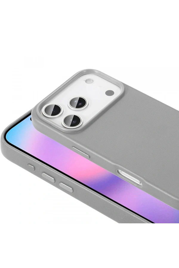 Apple iPhone 17 Pro Kılıf M-safe Şarj Özellikli PU Deri Görünümlü Zore Kupra Kapak