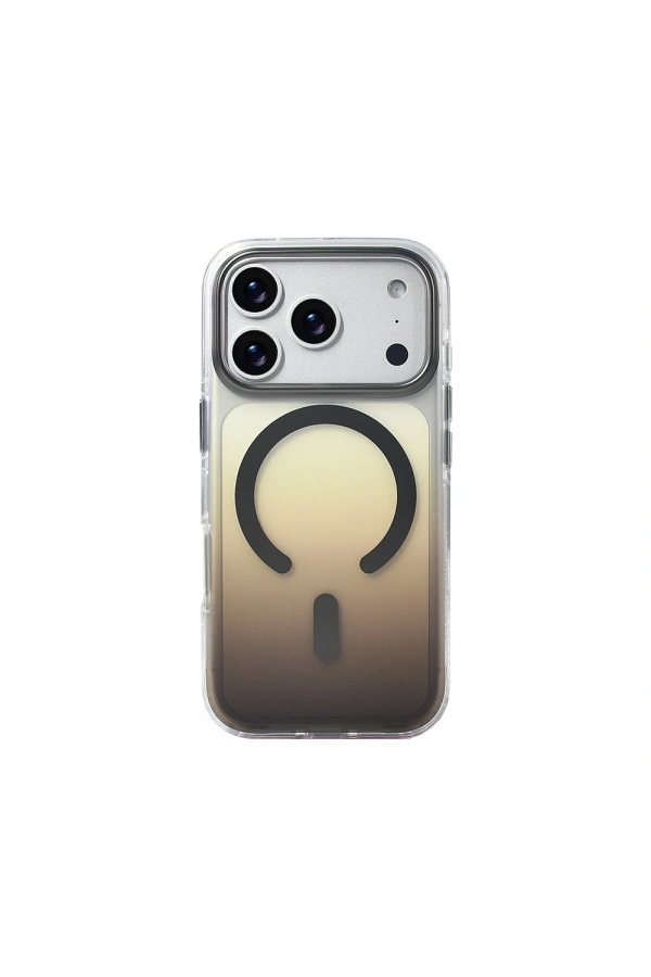 Apple iPhone 17 Pro Kılıf M-safe Şarj Özellikli Transparan Renk Geçişli Zore Toros Kapak