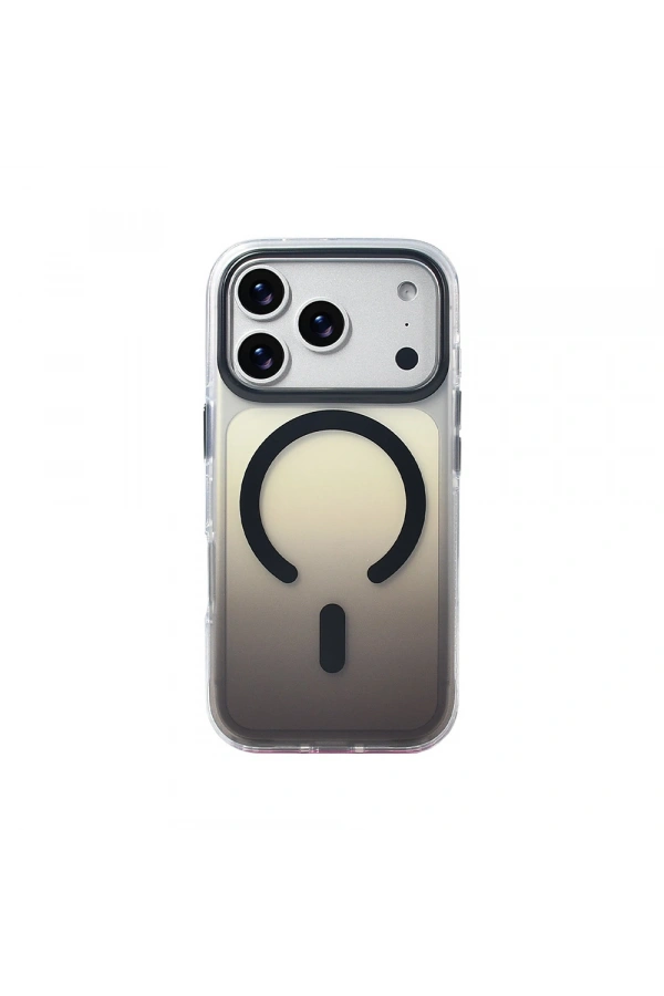 Apple iPhone 17 Pro Kılıf M-safe Şarj Özellikli Transparan Renk Geçişli Zore Toros Kapak