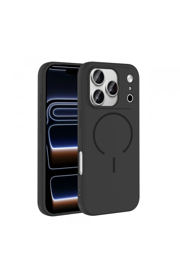 Apple iPhone 17 Pro Kılıf M-safe Şarj Özellikli Zore Meta Kapak