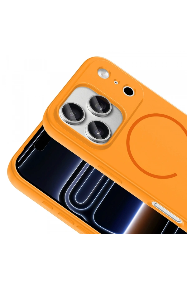 Apple iPhone 17 Pro Kılıf M-safe Şarj Özellikli Zore Meta Kapak