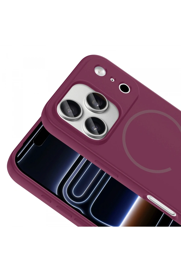 Apple iPhone 17 Pro Kılıf M-safe Şarj Özellikli Zore Meta Kapak