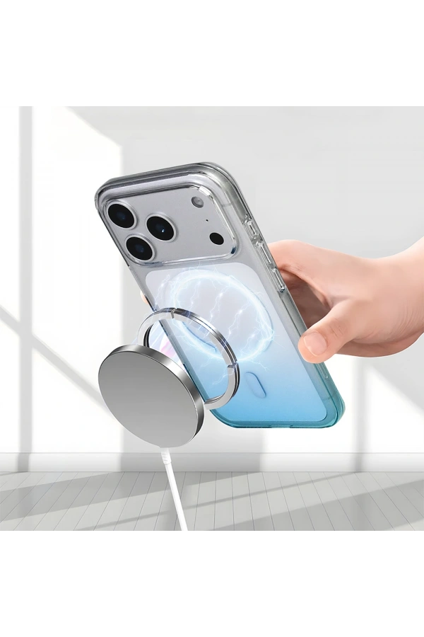 Apple iPhone 17 Pro Kılıf M-Safe Şarj Özellikli Zore Septik Silikon Kapak