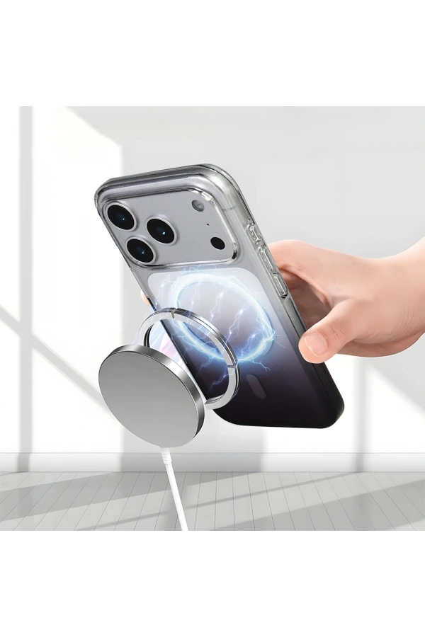 Apple iPhone 17 Pro Kılıf M-Safe Şarj Özellikli Zore Septik Silikon Kapak