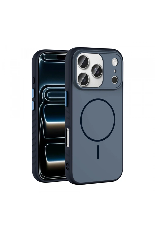 Apple iPhone 17 Pro Kılıf M-safe Şarj Özellikli Zore Tea Kapak