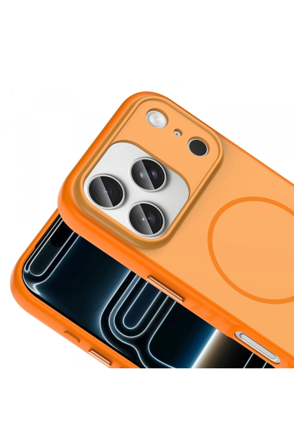 Apple iPhone 17 Pro Kılıf M-safe Şarj Özellikli Zore Tea Kapak