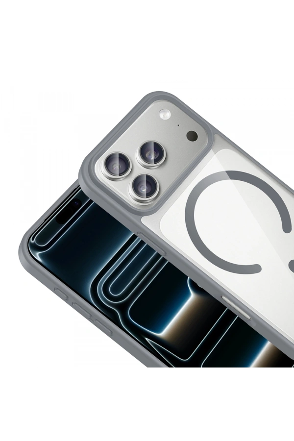 Apple iPhone 17 Pro Kılıf M-safe Wireless Şarj Özellikli Silikon Zore Ege Kapak