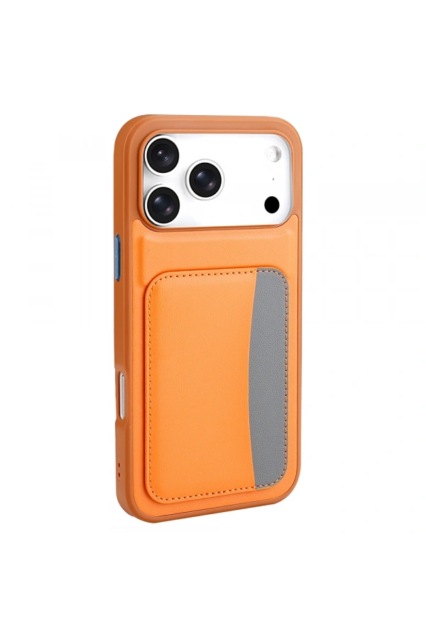 Apple iPhone 17 Pro Max Kılıf Kartlıklı Zore X-Kart Silikon Kapak