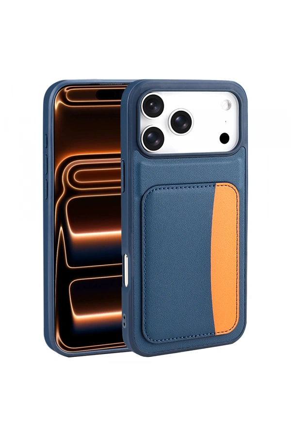 Apple iPhone 17 Pro Max Kılıf Kartlıklı Zore X-Kart Silikon Kapak