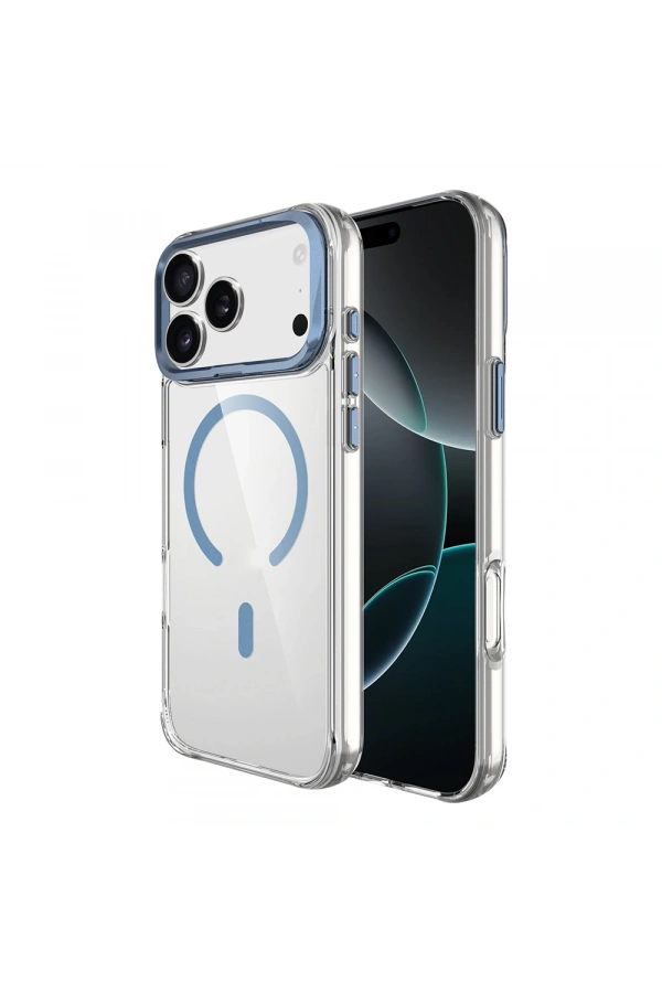 Apple iPhone 17 Pro Max Kılıf M-safe Şarj Özellikli Airbagli Kamera Standlı Zore Azor Kapak