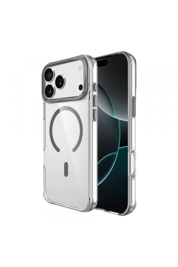 Apple iPhone 17 Pro Max Kılıf M-safe Şarj Özellikli Airbagli Kamera Standlı Zore Azor Kapak