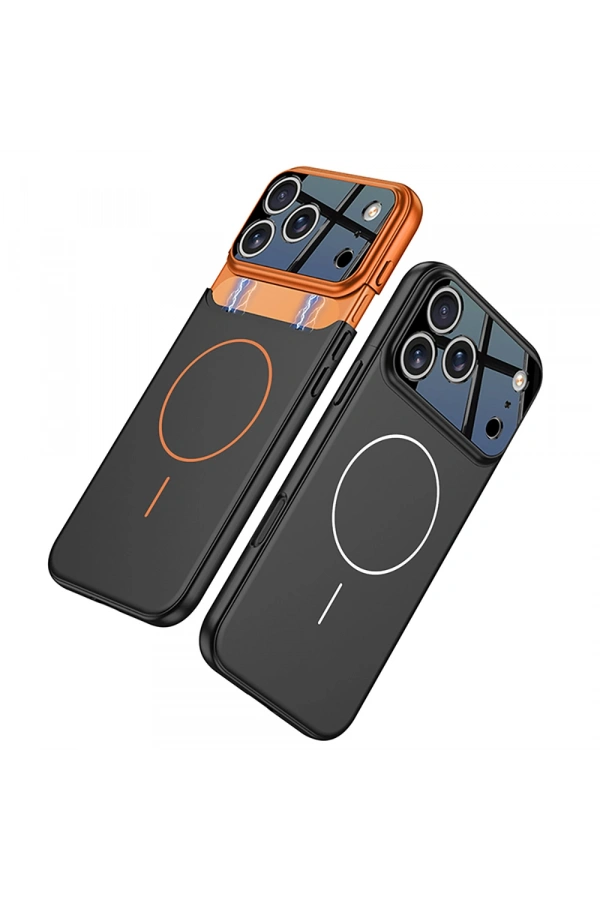 Apple iPhone 17 Pro Max Kılıf M-safe Şarj Özellikli Çift Parçalı Zore Napoli Kapak