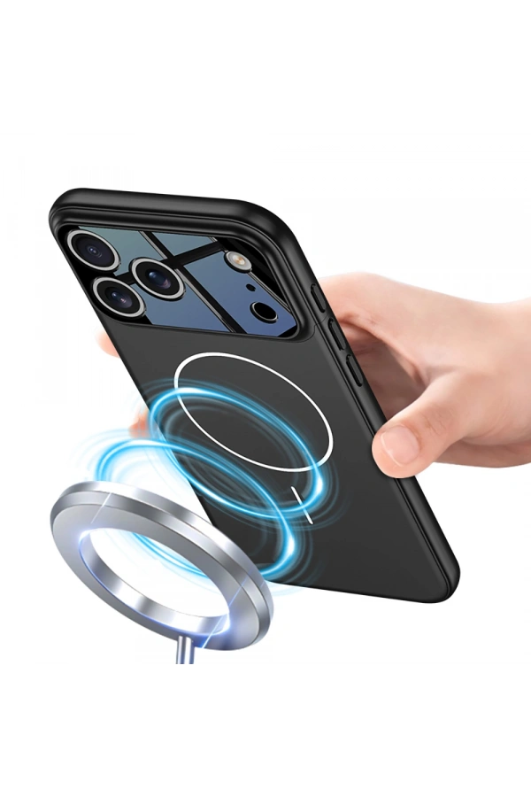 Apple iPhone 17 Pro Max Kılıf M-safe Şarj Özellikli Çift Parçalı Zore Napoli Kapak