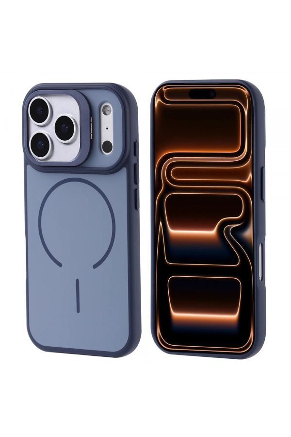 Apple iPhone 17 Pro Max Kılıf M-safe Şarj Özellikli Kamera Standlı Zore Notron Kapak