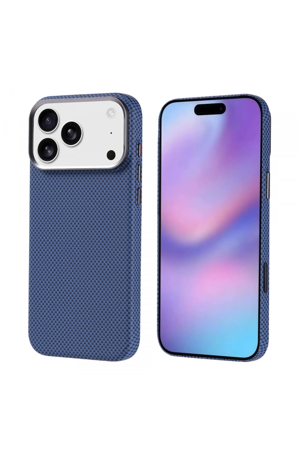 Apple iPhone 17 Pro Max Kılıf M-safe Şarj Özellikli Karbon Fiber Görünümlü Zore Nekst Kapak