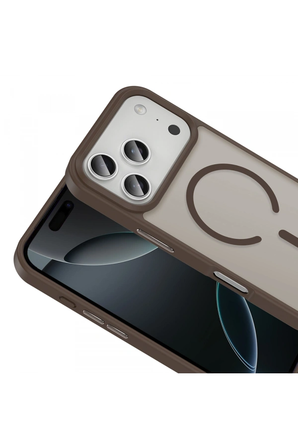 Apple iPhone 17 Pro Max Kılıf M-safe Şarj Özellikli Mat Arka Yüzey Zore Sio Kapak