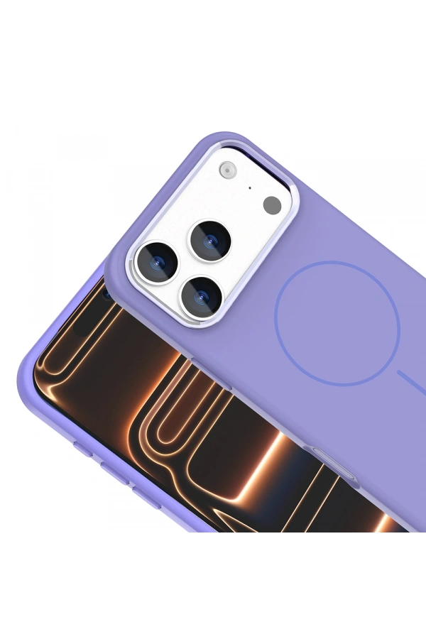 Apple iPhone 17 Pro Max Kılıf M-Safe Şarj Özellikli Metal Kamera Çerçeveli Zore Edi Silikon Kapak