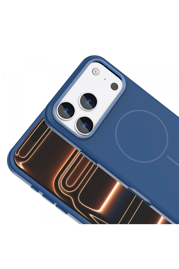 Apple iPhone 17 Pro Max Kılıf M-Safe Şarj Özellikli Metal Kamera Çerçeveli Zore Edi Silikon Kapak
