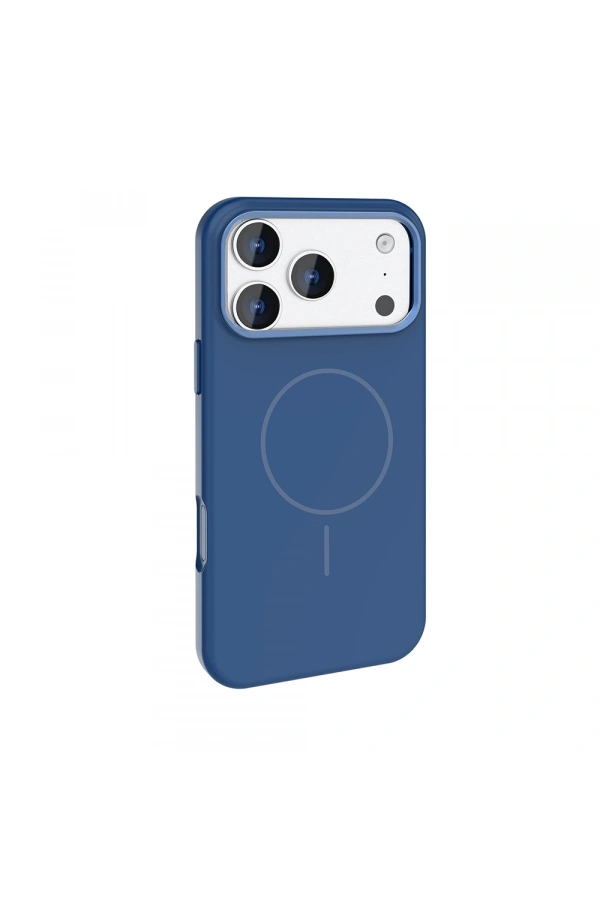 Apple iPhone 17 Pro Max Kılıf M-Safe Şarj Özellikli Metal Kamera Çerçeveli Zore Edi Silikon Kapak