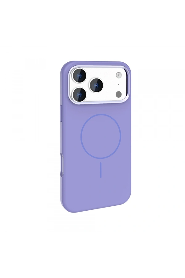 Apple iPhone 17 Pro Max Kılıf M-Safe Şarj Özellikli Metal Kamera Çerçeveli Zore Edi Silikon Kapak