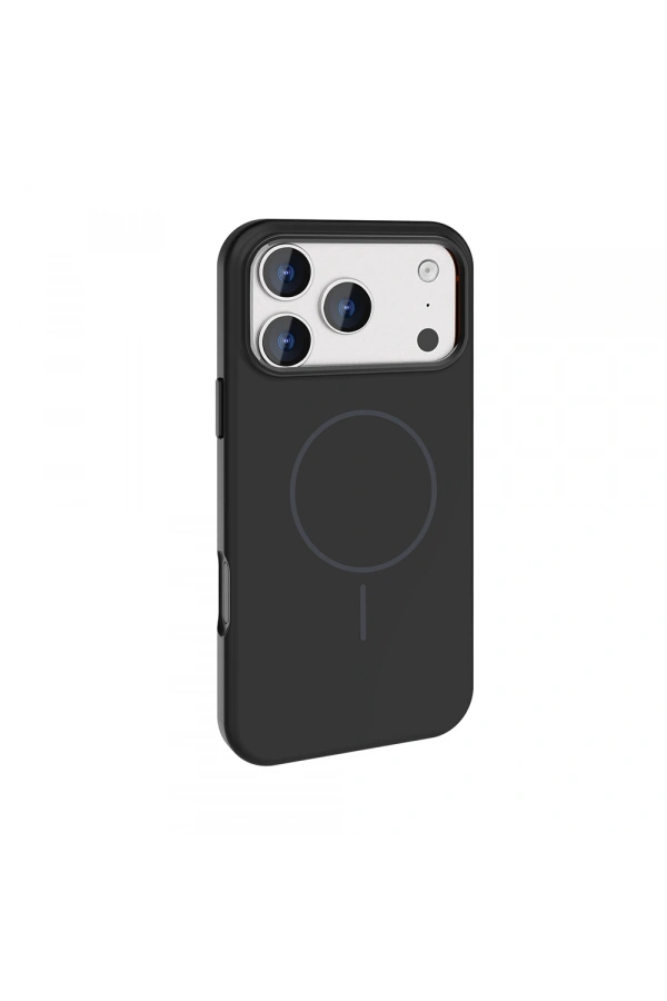 Apple iPhone 17 Pro Max Kılıf M-Safe Şarj Özellikli Metal Kamera Çerçeveli Zore Edi Silikon Kapak