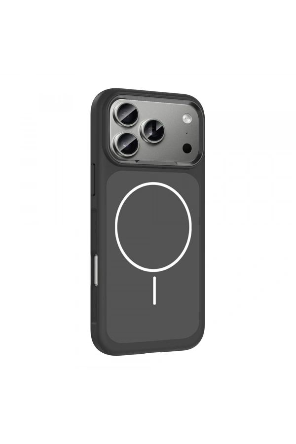 Apple iPhone 17 Pro Max Kılıf M-Safe Şarj Özellikli Metal Kamera Çerçeveli Zore Sanremo Silikon Kapak
