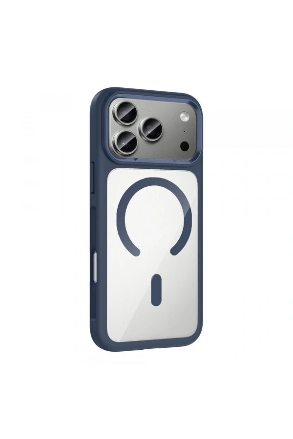 Apple iPhone 17 Pro Max Kılıf M-Safe Şarj Özellikli Metal Kamera Çerçeveli Zore Tiko Kapak