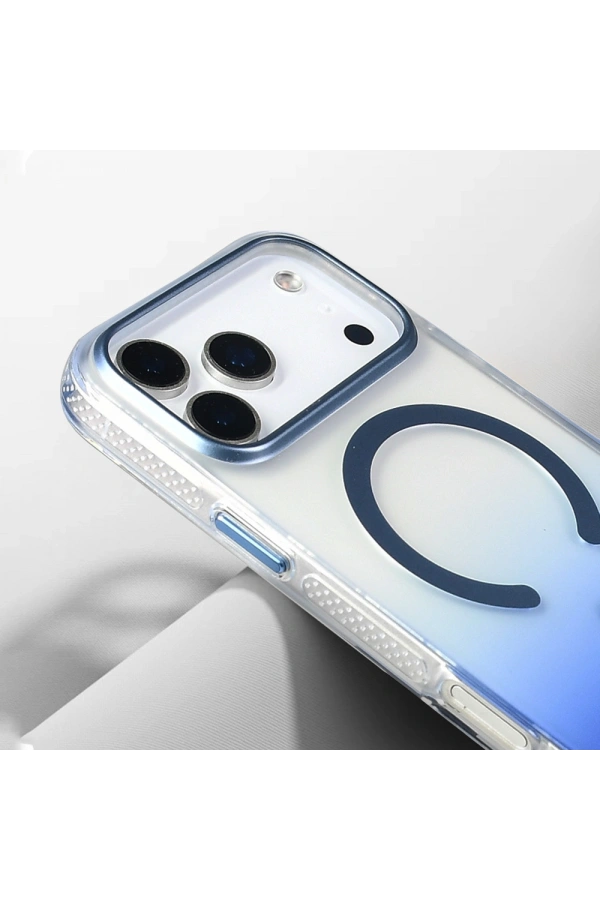 Apple iPhone 17 Pro Max Kılıf M-safe Şarj Özellikli Transparan Renk Geçişli Zore Toros Kapak