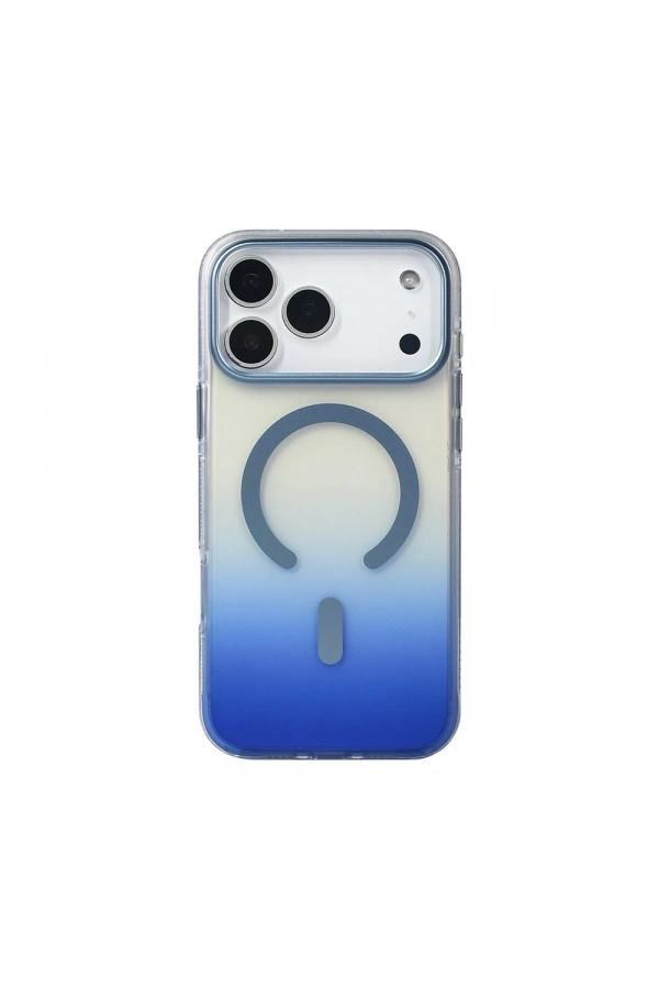Apple iPhone 17 Pro Max Kılıf M-safe Şarj Özellikli Transparan Renk Geçişli Zore Toros Kapak