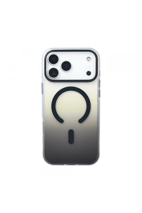Apple iPhone 17 Pro Max Kılıf M-safe Şarj Özellikli Transparan Renk Geçişli Zore Toros Kapak
