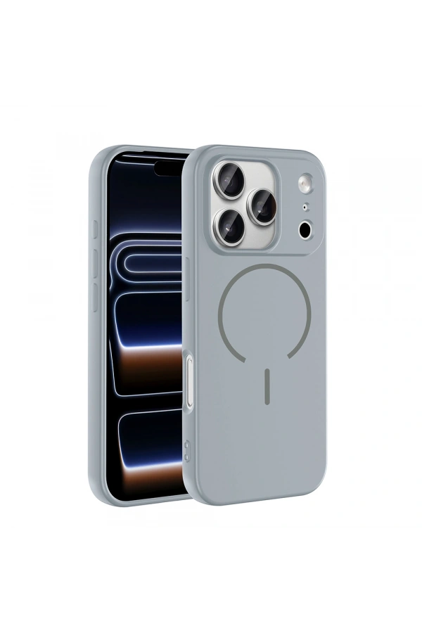 Apple iPhone 17 Pro Max Kılıf M-safe Şarj Özellikli Zore Meta Kapak