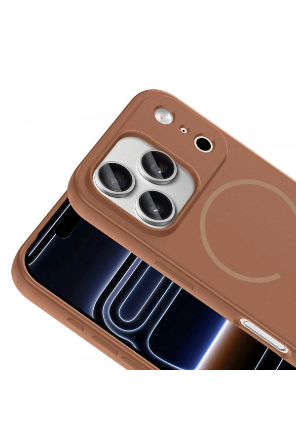 Apple iPhone 17 Pro Max Kılıf M-safe Şarj Özellikli Zore Meta Kapak