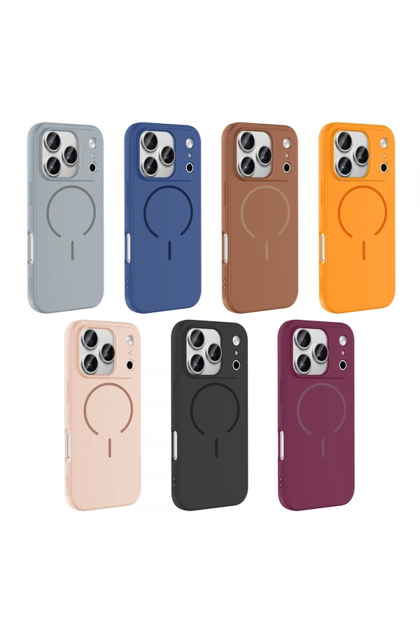 Apple iPhone 17 Pro Max Kılıf M-safe Şarj Özellikli Zore Meta Kapak