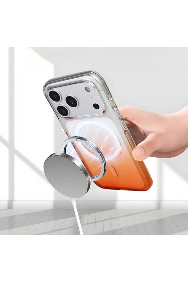 Apple iPhone 17 Pro Max Kılıf M-Safe Şarj Özellikli Zore Septik Silikon Kapak