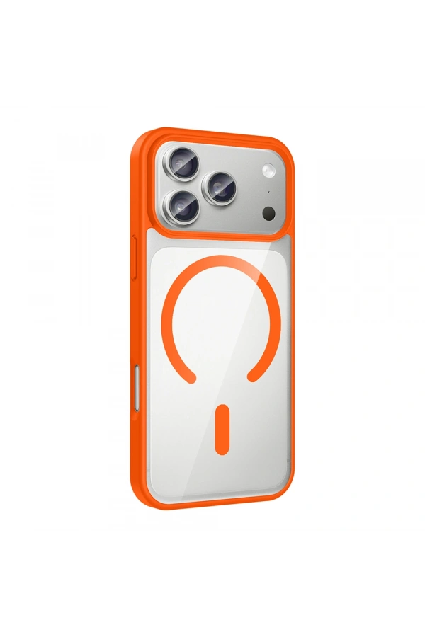 Apple iPhone 17 Pro Max Kılıf M-safe Wireless Şarj Özellikli Silikon Zore Ege Kapak