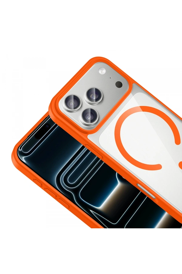 Apple iPhone 17 Pro Max Kılıf M-safe Wireless Şarj Özellikli Silikon Zore Ege Kapak