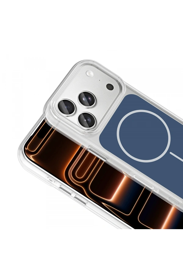 Apple iPhone 17 Pro Max Kılıf Metal Buton Tasarımlı Zore İkonik Sert Silikon Kapak