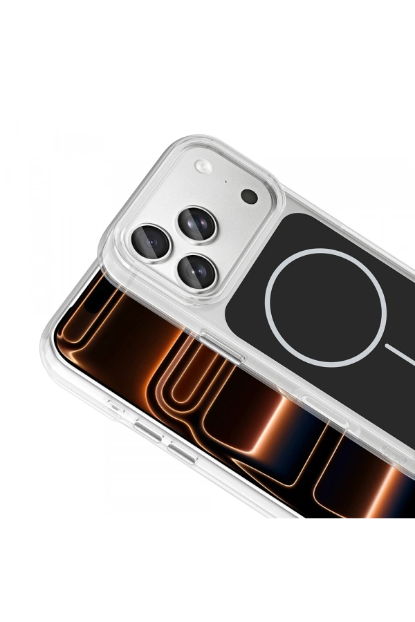 Apple iPhone 17 Pro Max Kılıf Metal Buton Tasarımlı Zore İkonik Sert Silikon Kapak