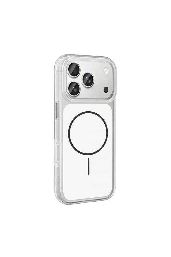Apple iPhone 17 Pro Max Kılıf Metal Buton Tasarımlı Zore İkonik Sert Silikon Kapak