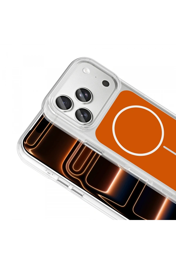 Apple iPhone 17 Pro Max Kılıf Metal Buton Tasarımlı Zore İkonik Sert Silikon Kapak