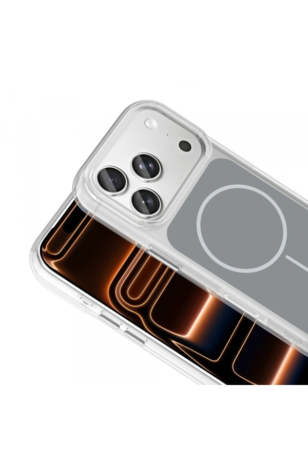 Apple iPhone 17 Pro Max Kılıf Metal Buton Tasarımlı Zore İkonik Sert Silikon Kapak