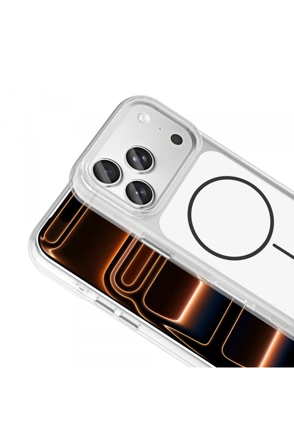 Apple iPhone 17 Pro Max Kılıf Metal Buton Tasarımlı Zore İkonik Sert Silikon Kapak