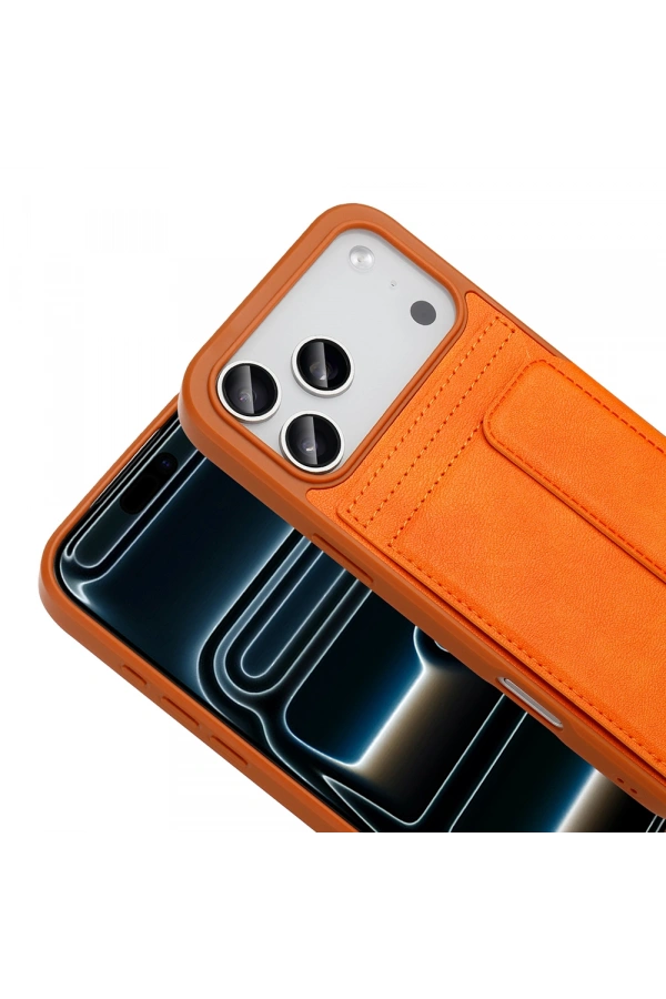 Apple iPhone 17 Pro Max Kılıf PU Deri Kartlıklı Zore Sevilla Kapak