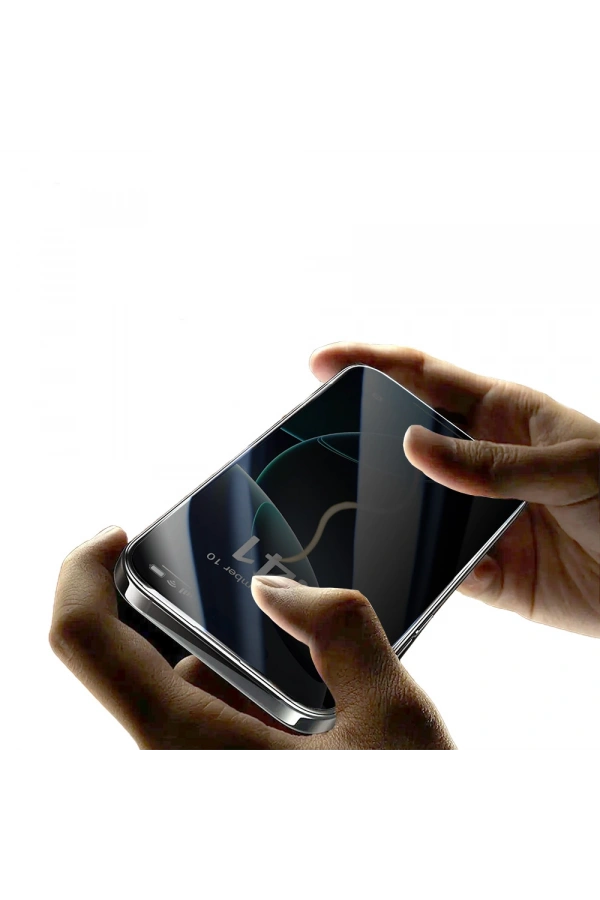 Apple iPhone 17 Pro Max Zore 2.5D Oliv Privacy Temperli Cam Ekran Koruyucu + Kolay Uygulama Aparatı