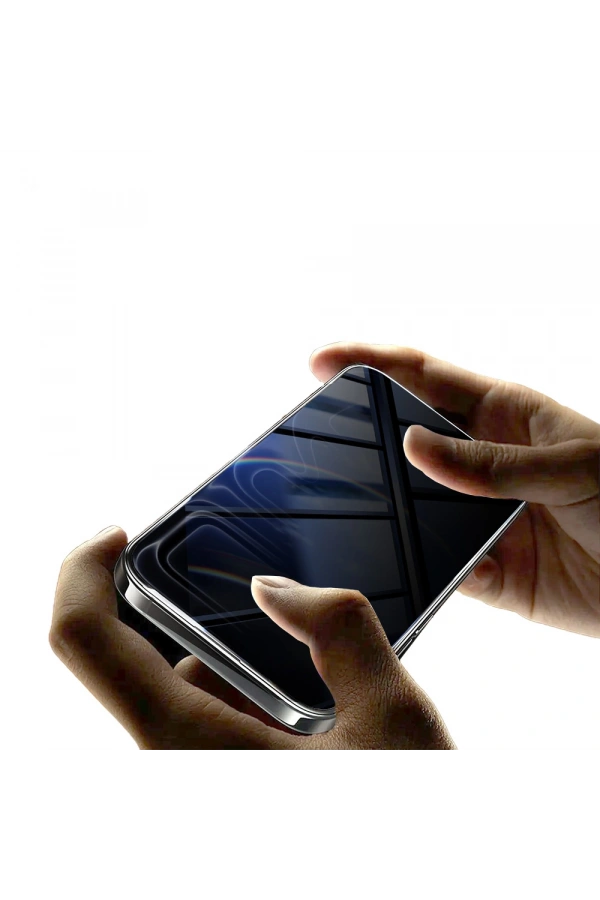 Apple iPhone 17 Pro Zore 2.5D Oliv Privacy Temperli Cam Ekran Koruyucu + Kolay Uygulama Aparatı