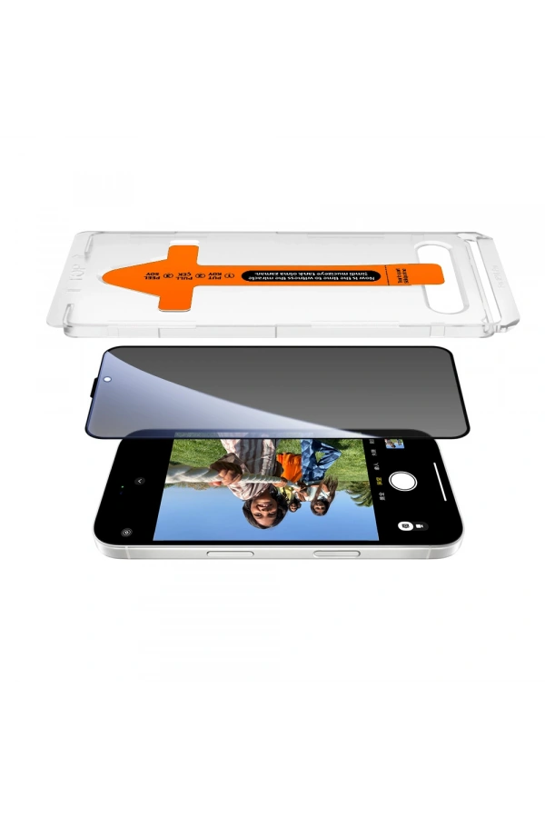 Apple iPhone 17 Zore 2.5D Oliv Privacy Temperli Cam Ekran Koruyucu + Kolay Uygulama Aparatı