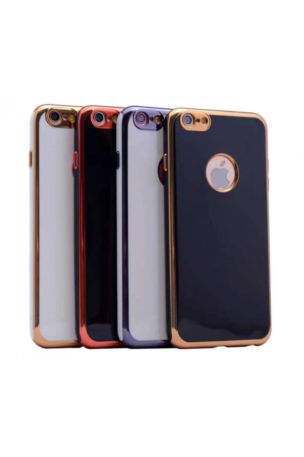 Apple iPhone 6 Plus Kılıf Zore Arkası Parlak 360 Silikon
